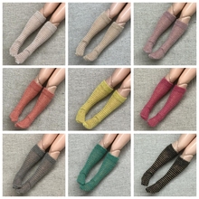 4Pairs New Stripe Knee-high Blyth Doll Socks for Doll Clothes Accessories(fit Azone, Kurhn,OB, Momoko,Barbies,Blyth,1/6 Doll) 2024 - buy cheap
