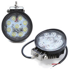 Free Shipping New 1755LM Flood Bright 6" 9 LED 27W High Power Work Light Round ATV  Boat Offroad Fog DRL Headlight DC 10-30V 2024 - buy cheap