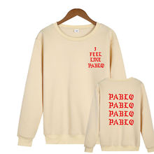 New Brand Hoodie Sweatshirts Men Women Paranoid Letter Print Hoodies Men Kanye West Pablo Hooded I Feel Like Paul Hoody 2024 - buy cheap