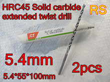 Broca de rotação expandida com carboneto sólido de alta qualidade 5.4*55*100mm 2 tamanhos hrc45 frete grátis 2024 - compre barato