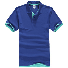 202` new summer men polo shirts short sleeve cotton solid color stand collar man's polo XS-3XL AXP47 2024 - buy cheap