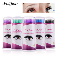 Fulljion 100Pcs/Pack Disposable Makeup Brushes Individual Lash Removing Tools Swab Micro brushes Eyelash Extension Tools 2024 - buy cheap