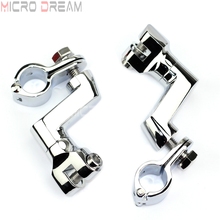 Universal 25mm / 32mm / 38mm Engine Guard Footpeg Clamps for Harley Suzuki Kawasaki Yamaha Honda ATV Offset Foot Pegs Rest Mount 2024 - buy cheap