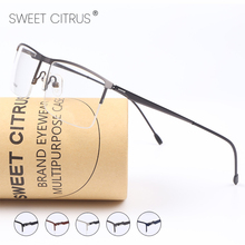 Sweet Citrus Ultralight Optical Frame Titanium Alloy Glasses Frame Men Prescription Eye Glasses Women Eyewear Myopia Eyeglasses 2024 - buy cheap
