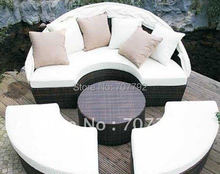 Hot sale SG-12020C Elegant black rattan deck chair furniture 2022 - buy cheap