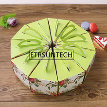 200pcs flower decoration triangle cake box cheese cake dessert packing boxes mousse box favors gift package supply 2024 - buy cheap