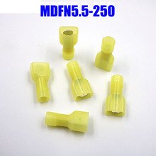 50Pcs MDFN or FDFN NYLON brass Male Female male Insulated Spade joint Connector Crimp Terminal Connectors 2024 - buy cheap