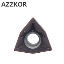 AZZKOR WNMG431 WNMG080404-cortador de insertos de carburo CNC, herramientas de torneado externo de Metal, insertos NT500 al por mayor 2024 - compra barato