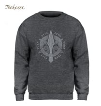 Odin Vikings Sweatshirt Men Viking Berserker Stylish Hoodie Crewneck Sweatshirts Winter Autumn Black Streetwear Cool Loose Mens 2024 - buy cheap