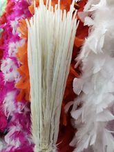 New! Off white 50 pc pretty high quality bleached dyed pheasant tail feathers, 16-18 "/ 40-45cm, DIY jewelry decoration 2024 - buy cheap