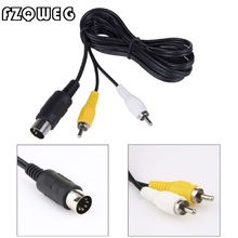 FZQWEG AV cable Audio Video Cable RCA Cord for SEGA Mega Drive 1 for Genesis 1 2024 - buy cheap
