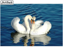 Sale 5d Diamond Painting Swan Love for Home Decoration Diamond Embroidery Animal 3d Rhinestone Mosaic Crafts Gift 2024 - buy cheap