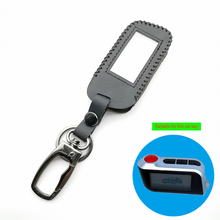100% Leather Auto Key Case for A93 A63 Russian Two Way Version Starline Remote Control LCD Car Alarm Keychain Fob Cover 2024 - buy cheap