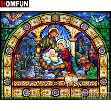 HOMFUN Full Square/Round Drill 5D DIY Diamond Painting "Religious figure" Embroidery Cross Stitch 3D Home Decor Gift A12183 2024 - buy cheap