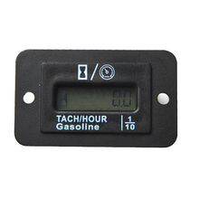 Digital SNAP IN LCD Mini Backlight Tach Hour Meter Tachometer Gauge for Gas Engine ATV Snowmobile marine lawn mower Boat HM010L 2024 - buy cheap