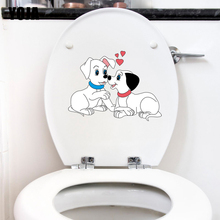 YOJA 21,6*16,4 см любовь Сердце Собака Наклейка на стену, для туалета наклейка для гостиной домашний декор T3-0534 2024 - купить недорого