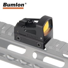 Tactical reflex mini red dot sight scope com ventilado de montagem e espaçadores para a caça airsoft pistola caça acessórios 535 2024 - compre barato