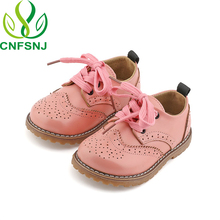 CNFSNJ Brand 2018 spring autumn child pink flat genuine leather toddler fashion shoe baby girl brand loafer oxford white 21-30 2024 - buy cheap