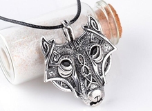100pcs Norse Vikings Pendant Necklace Norse Wolf Head Necklace Original Animal Jewelry Wolf Head hange 2024 - buy cheap