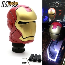 Universal Iron Man Style Gear Shift Knob with 3 Adapters Gear Shifter Level 2024 - buy cheap