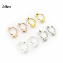 BoYuTe 5 Pairs 13*17MM Metal Clips Earrings without Pierced Ear Clip with Ear Plugs Diy Earrings Jewelry Accessories 2024 - buy cheap