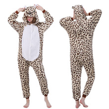 Kigurumi-Conjuntos de pijamas de leopardo para mujer, ropa de dormir de franela de invierno con animales bonitos, disfraz de dibujos animados, Onesies 2024 - compra barato