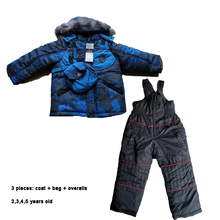 Traje de nieve impermeable para bebé, chaqueta de invierno con capucha de piel polar, traje de esquí para niños de 2, 3, 4 y 5 años 2024 - compra barato