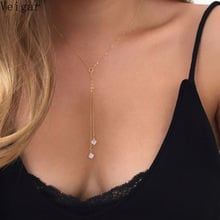 Acrylic Beads Pendants Necklaces Female Clavicle Chain 2018 Fashion Jewelry Ladies Party Necklace Bijoux Femme Gold Color 2024 - buy cheap