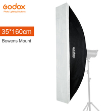 Godox-difusor de Soft Box reflectiva para fotografía con Flash estroboscópico para estudio Speedlite, 35x160cm, 14x63 pulgadas, caja suave para montaje Bowens 2024 - compra barato