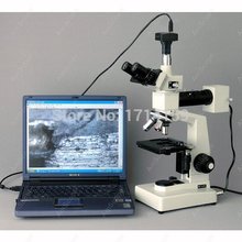 Microscópio metalúrgico -- amscópio trinocular metalúrgico 40x-640x 2024 - compre barato