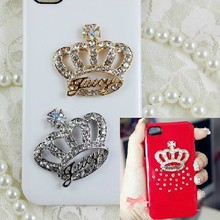 15pcs per lot  Crown Cell Phone DIY Alloy Decoration With Free Shipping 2024 - buy cheap