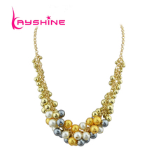 Kayshine New Fashion Colorful Imitation Pearls Choker Collar Necklace For Women 2024 - buy cheap