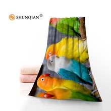 Toalha de banho personalizada de microfibra, 35x75cm, 70x140cm, toalha de secagem rápida para aves, esportes 2024 - compre barato