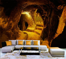 beibehang papel de parede Custom wallpaper 3d Original Cave stone cave three large-scale sofa background wall papers home decor 2024 - buy cheap