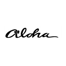 17.8*3.5CM ALOHA Hawaii Style Stylish Car Styling Decal Cool Car Body Stickers Cover Black/Silver C9-0485 2024 - buy cheap