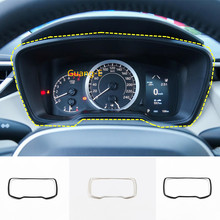 Автомобильный garnish детектор отделка приборная панель из нержавеющей стали метр инструмент комплект подсветки для приборной панели рамка 1 шт. для Toyota венчик Альтис 2019-2020 2024 - купить недорого