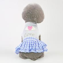 pet clothing pet clothes dog clothes pet dress dog clothing spring and summer new love dog dress have two colors are available 2024 - buy cheap