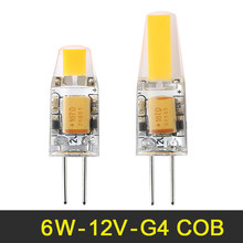 5 uds G4 lámpara LED 2W 3W 12V AC/DC AC220V LED COB Chip reemplazar halógeno lámpara brillante para la lámpara de araña Lampada Bombillas 2024 - compra barato