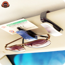 Car sunglass clip sunglasses men car sunglass case holder Car Sun Visor Glasses Sunglasse Ticket Receipt Card Clip Storage 2024 - buy cheap