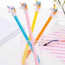 1PCS New Cartoon Creative Rainbow Cute Colt Gel Pen Student Stationery Novelty Gift School Material Office Supplies 2024 - buy cheap