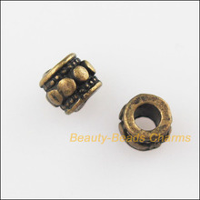 Fashion 60Pcs Antiqued Bronze Color Tiny Round Dots Spacer Beads Charms 4mm 2024 - buy cheap