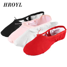 Hoting Soft Sole Children Girls Boy Ballet Shoes For Child Women Training Ballet Dance Shoes Ladies Black White 17CMKids Adult 2024 - buy cheap