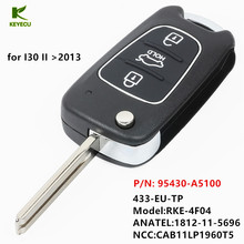 KEYECU Replacement 3 Button Upgraded Flip Remote Key Fob 433MHz ID46 for Hyundai I30 II 2013-2017 P/N: 95430-A5100 2024 - buy cheap