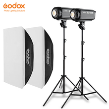 2PCS Godox SL Series Video Light SL-150W White Version video light Continuous Light + 2x 70x100cm Softbox + 2x 280cm Light Stand 2024 - buy cheap