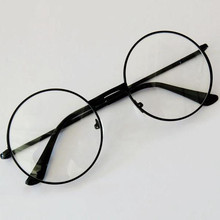 Винтажные круглые очки в стиле ретро, металлическая оправа, модные женские очки, оригинальные очки с прозрачными линзами, оверсайз, круглые очки унисекс 2024 - купить недорого