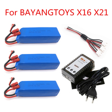 Hobby Hub  BAYANG BAYANGTOYS X16 X21 X22 RC Quadcopter Spare Parts 11.1V 2200mAh Banana Battery For RC Camera Drone Accessories 2024 - buy cheap