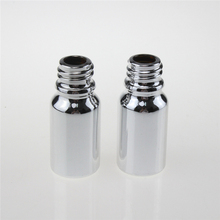 100pcs high grade Silver 10ml bottle with aluminium cap , Empty glass containers wholesale,10 ml glass bottle for essential oil 2024 - buy cheap