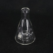 Frascos cônicos do triângulo do laboratório do vidro de borosilicate da garrafa g3.3 de vidro de erlenmeyer de 100ml 2024 - compre barato