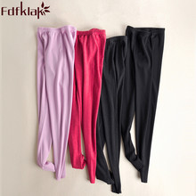 Fdfklak-pantalones de Pijama de algodón para mujer, ropa de dormir cálida para casa, de talla grande M-XXL, Otoño e Invierno 2024 - compra barato