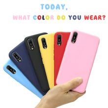 For Huawei Y6 Pro 2019 Case Candy Color Silicone Back Phone Case For Huawei Y6 Pro Y6Pro 2019 Solid Color tpu Slim Back Cover 2024 - buy cheap